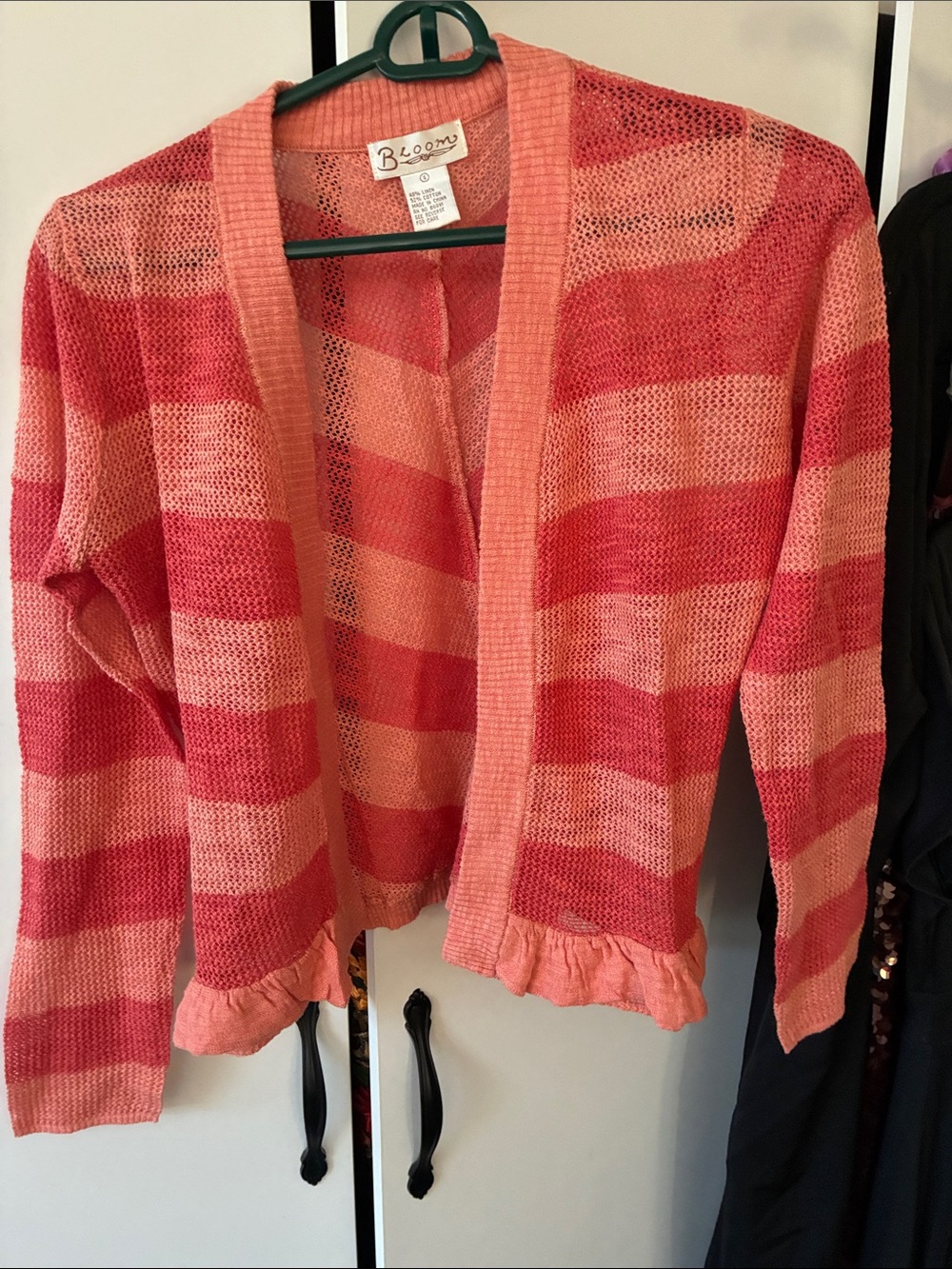 Orange & Coral Striped Knit Cardigan
Whimsical natural cottagecore